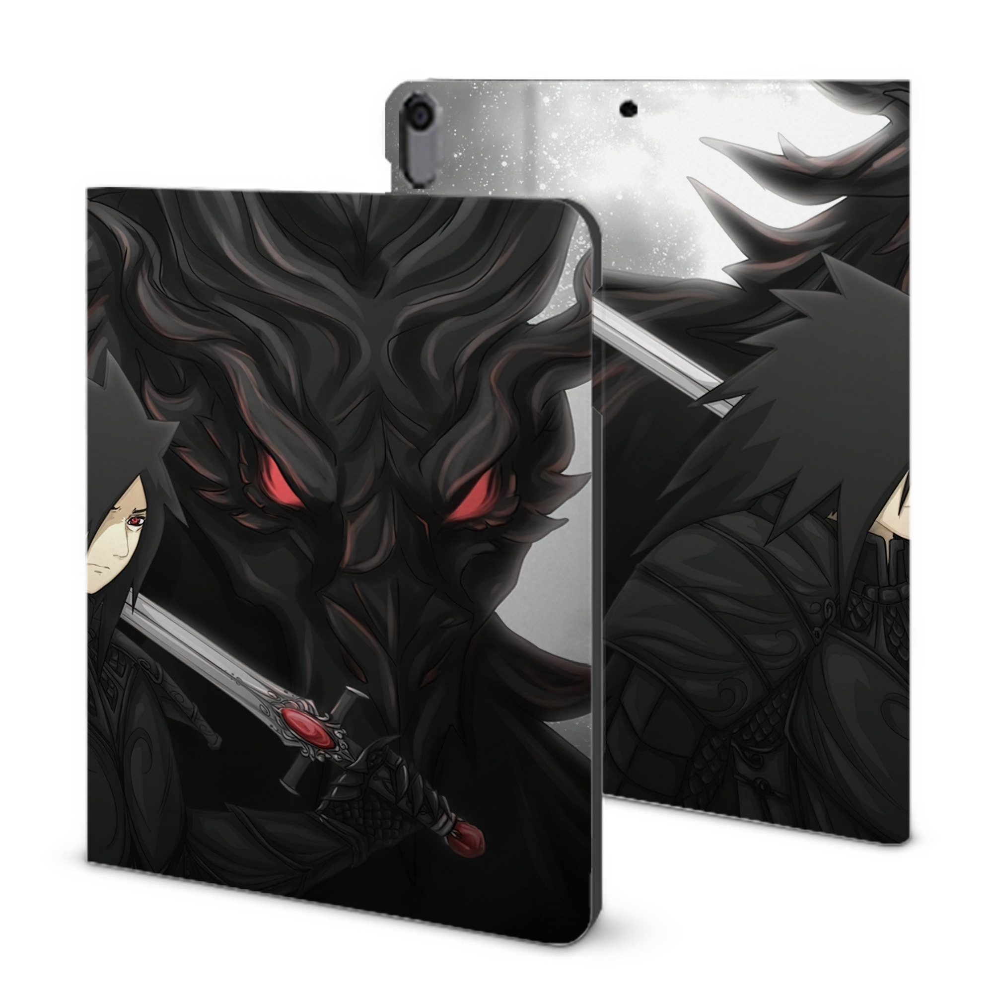 （画像用） NARUTO -ナルト- NARUTO -ナルト- 疾風伝 IPad ケース ブック型 PUレザー TPU 耐衝撃 軽量 薄型 ペン収納なし 全面保護 IPad 各モデル対応